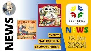 Brettspiel News der Brettspielbox 12 Januar 2024 [upl. by Kcirddot]