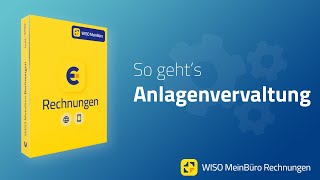 Anlagenverwaltung in WISO MeinBüro Rechnung [upl. by Strain]