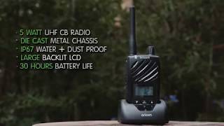 Oricom ULTRA550 5 Watt Handheld Waterproof UHF CB Radio [upl. by Mullen]