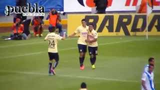 Puebla vs América 04 Jornada 3 Apertura 2014 [upl. by Llerol812]