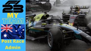 F1 23 My Team S2EP10 Post Australia Admin [upl. by Nednerb]