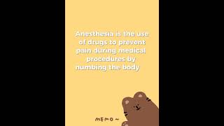 Anesthesiology GeneralAnesthesia LocalAnesthesia HealthCare AnesthesiaAwareness [upl. by Rella]