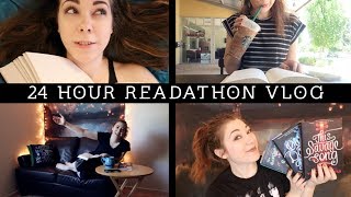 THE 24 HOUR READATHON VLOG [upl. by Iblok]