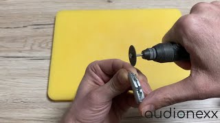 Cutting a Phonak BTE Hearing Aid in Half [upl. by Nima197]