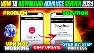 HOW TO DOWNLOAD FREE FIRE ADVANCE SERVER 2024😱🔥  FREE FIRE OB47 ADVANCE SERVER  NEW OB47 UPDATE FF [upl. by Eclud]