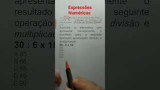 Expressões Numéricas matemática [upl. by Jutta656]