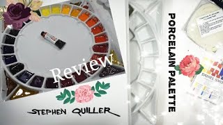 Stephen Quiller Porcelain Watercolor Palette Review [upl. by Ariad]