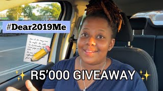 2019 Year Review  R5000 GIVEAWAY Dear2019Me  Letter to Myself 📝  Sanlam Savings [upl. by Patterson540]