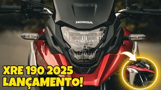 LANÇAMENTO NOVA XRE 190 2025 😍 HONDA ACERTOU [upl. by Ailb]