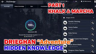 Drieghan Adventure Hidden Knowledge Location Part 1  Black Desert Mobile [upl. by Clein223]