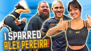 Alex Pereira vs Nina Drama sparring  the biggest Chama dance party  UFC [upl. by Worthy535]