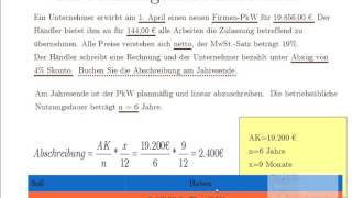 2 Abschreibungsmethoden und lineare Abschreibung [upl. by Viviene]