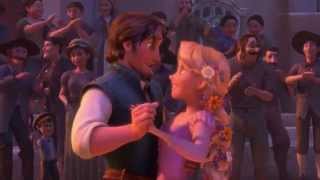 Tangled  Rapunzel Flynn Rider  Kingdom Dance  Official Disney Movie Clip 3D [upl. by Nodlew]