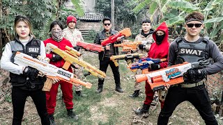 LTT Game Nerf War  Warriors SEAL X Nerf Guns Fight Crime Mr Close Crazy Destroy The Container Area [upl. by Nashbar268]