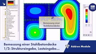 Dlubal RFEM  Bemessung einer Stahlbetondecke 12 Struktureingabe Lasteingabe und Berechnung [upl. by Traver480]