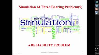 Simulation of A Reliability Problem  Simulation of Three Bearing Problem Bangla Tutorial [upl. by Lirrehs125]