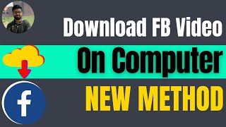 How to download video from facebook to computer 2024 HD [upl. by Ronoel]