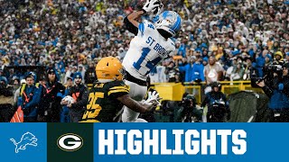 Detroit earns GRITTY divisional win on the road in Green Bay  Lions at Packers Week 9 Highlights [upl. by Ringler]