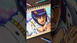 Bucciarati  Jojo’s Bizarre Adventure  bucciarati jojosbizzareadventure colordrawings colored [upl. by Norine757]