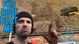 My Most Difficult Roof Clean Yet  Partridge Exterior Cleaning [upl. by Latashia]