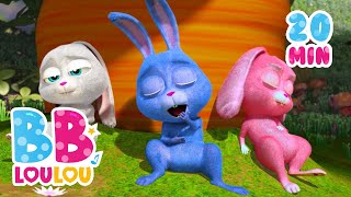 Hop Petits Lapins  Comptines et chansons pour enfants  BB LouLou [upl. by Aihsenat]