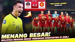 Harimau Malaya Tumbangkan Kyrgyzstan di Kelayakan Piala Dunia 2026 [upl. by Jeavons344]