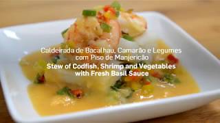 Receita Caldeirada de Bacalhau Camarão e Legumes  Codfish Shrimp and Vegetables Stew Recipe [upl. by Elidad]