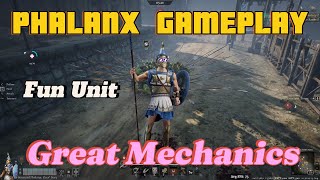 PHALANX GAMEPLAY new T5 unit Conquerors Blade [upl. by Nonahs]