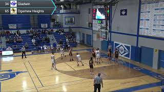 Gladwin VS Ogemaw Heights Varsity Boys Basketball [upl. by Aihsatan]