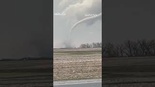 Powerful tornado spotted as deadly storms tear across Midwest  ABC News [upl. by Ihc]