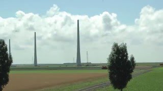 Windmolen Enercon E 126 Timelapse Windpark Noordoostpolder [upl. by Cowley]