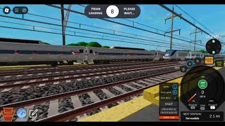 SEPTA Silverliner IV gets passed by Amtrak HHP8 Silver Meteor in Cornwells Heights [upl. by Una]