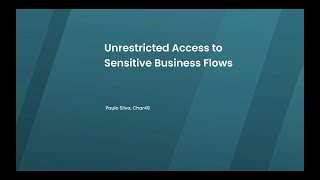 Unrestricted Access to Sensitive Business Flows  Dashlane Security Seminar [upl. by Maisel]