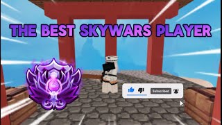 The Best MOBILE SkyWars Player… Roblox BedWars [upl. by Amin]