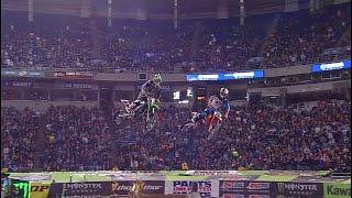 Supercross Battle of Legends  Ryan Dungey VS Ryan Villopoto  Minneapolis MN  2013 [upl. by Latta839]