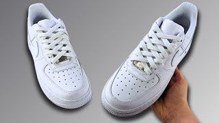 How To Diamond Lace Nike Air Force 1s Nike Air Force 1 Lacing Style [upl. by Norrahc]