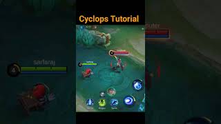 Cyclops Tutorial By Jarvis Gaming mlbb mobilelegends mlbbcreatorcamp tutorial shorts fyp [upl. by Opportuna]