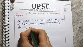 Ques57Upsc answer writing series  Upsc cse mains answer writing practice 😀 [upl. by Janeta646]