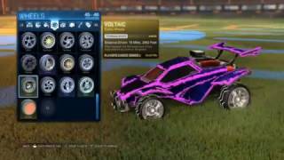 Titanium White Voltaic  Rocket League Wheel Showcase [upl. by Knighton]