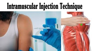 Intramuscular IM Injection Technique On Deltoid [upl. by Cirtemed]