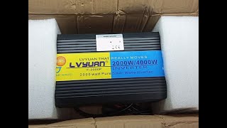 Полноценный инверторный UPS Lvyuan 2000w инвертор lvyuan свет [upl. by Tome]