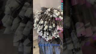 Spiral perm shorts hair perming [upl. by Nitfa]