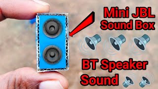 Mini JBL Speaker kaise banaye  How to make small speaker  Speaker kaise banaye 2023 speaker🔊🔊🔊 [upl. by Otanod748]