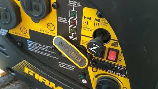 Firman W2000i generator starting instructions [upl. by Dumond]