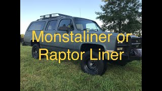 Monstaliner vs Raptor Liner  Which Product is better [upl. by Rimahs]