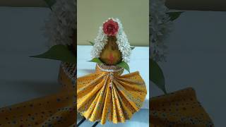 kalasam decoration with blouse piece varalakshmi kalasamdecoration kalasam festivaldecoration [upl. by Thalassa]