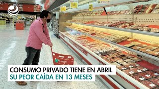 Consumo privado tiene en abril su peor caída en 13 meses [upl. by Kelwin226]