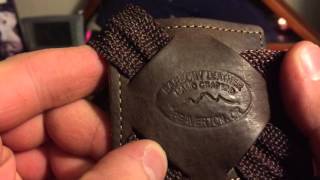 Review of Barsony leather vertical shoulder holster 6 inch revolver part one [upl. by Eihpos]