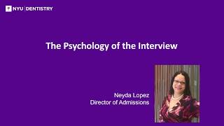 The Psychology of The Interview Part 2 [upl. by Trey]