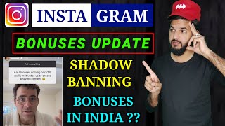 Bonuses New update Instagram Shadowban Instagram Bonuses in India new update Bonuses in india [upl. by Stets]